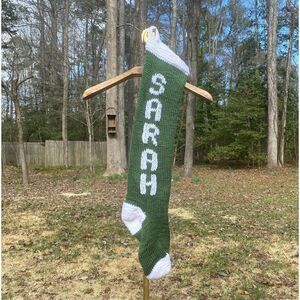 NWOT Sugar Baby Knits Handmade Sarah Christmas Stocking